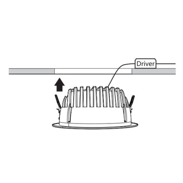 Downlight LED Jupiter G3 (Ø23.2cm) selecciona potencia 26W o 35W y color de luz (Neutro cálido 3000K / neutro 4000K / frío 5700K) 120-277V de Lumiance