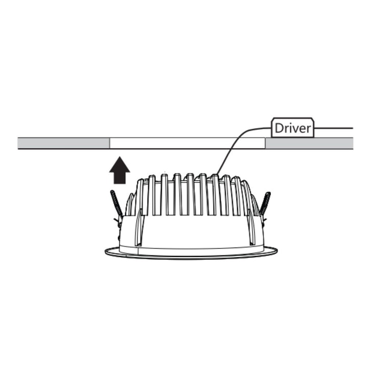 Downlight LED Jupiter G3 (Ø23.2cm) selecciona potencia 26W o 35W y color de luz (Neutro cálido 3000K / neutro 4000K / frío 5700K) 120-277V de Lumiance