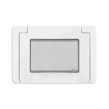 Tapa para exteriores IP55 3 módulos para NeveUp acabado blanco, incluye soporte y tornillos de Vimar