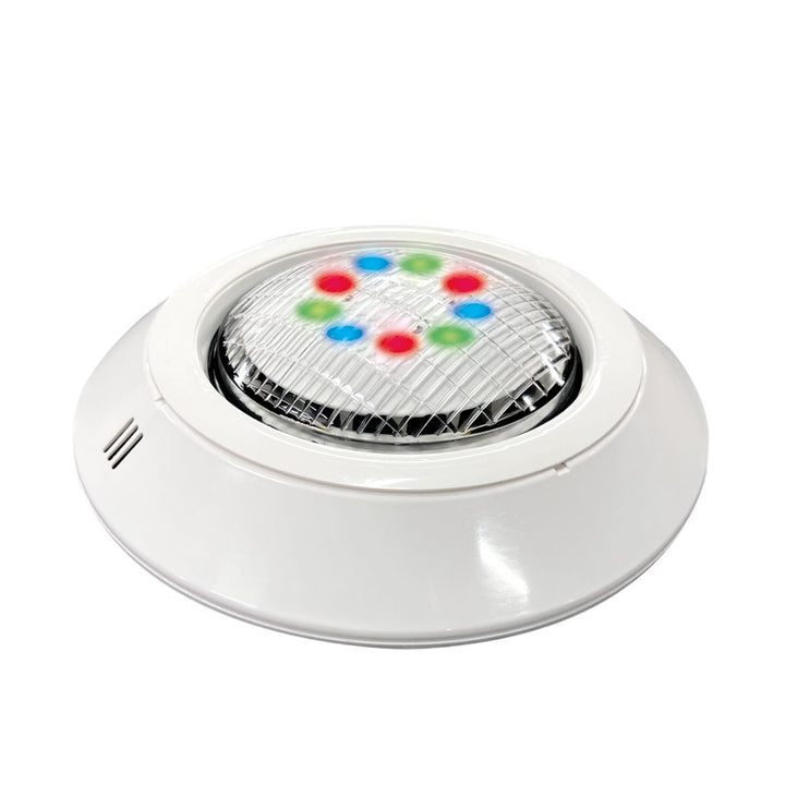 Luminario subacuátivo de sobreponer CICLOPE RGB 15W 30° 24V fabricado en termoplástico de Ventor