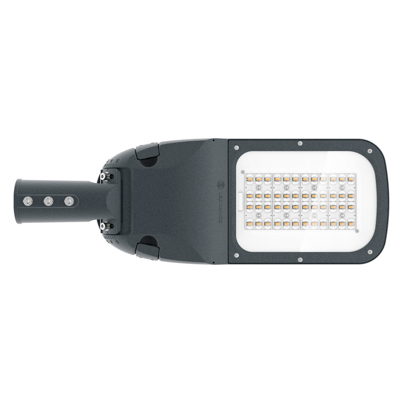 Luminario alumbrado público SKY 90W 100-277V 5000K curva II media, con adaptador para fotocelda 1-10V protección 10kV garantía 10 años de Ledvance