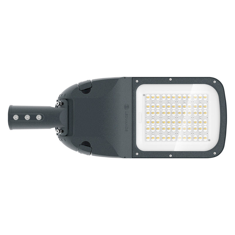 Luminario alumbrado público SKY 150W 100-277V 5000K curva II media, con adaptador para fotocelda 1-10V protección 10kV garantía 10 años de Ledvance