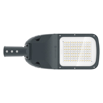 Luminario alumbrado público SKY 120W 100-277V 5000K curva II media, con adaptador para fotocelda 1-10V protección 10kV garantía 10 años de Ledvance