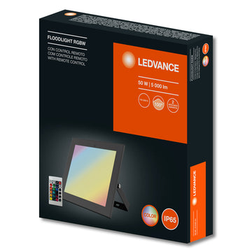 Proyector exterior 50W RGB+5000K FLOODLIGHT 100-240V incluye control remoto de Ledvance