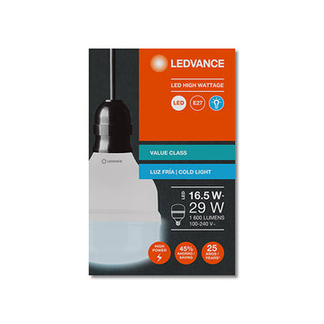 Foco LED HIGH WATTAGE VALUE 16.5W E27 100-240V 6500K de Ledvance