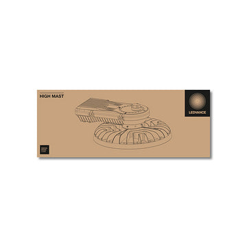 Luminario HIGH MAST 600W 5000K curva T5 Media 0-10V opciones voltaje de operación 100-277V y 277-480V para súper postes de Ledvance