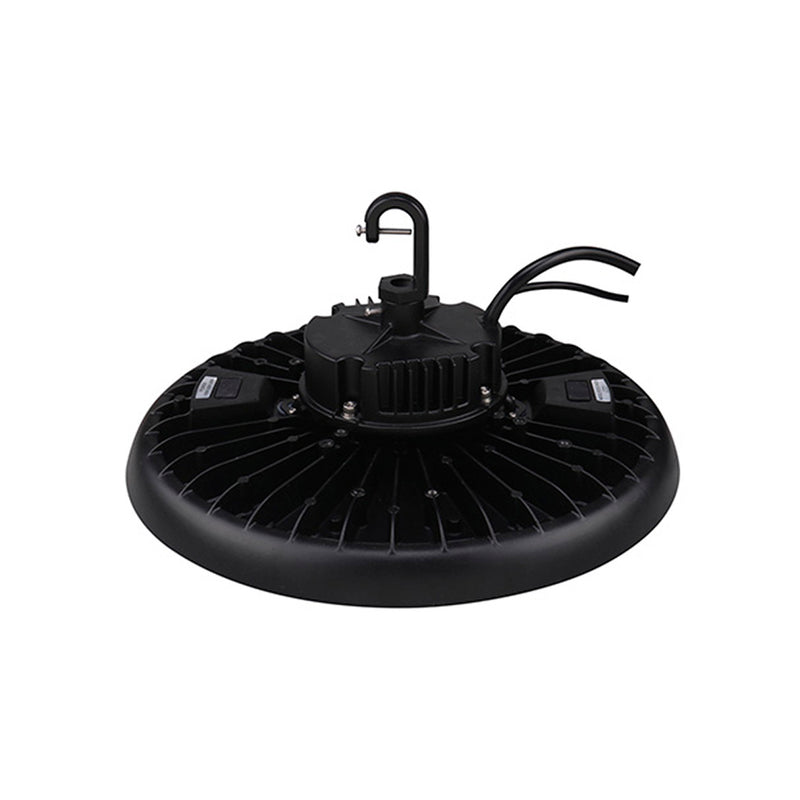 High Bay HB PFM flujo seleccionable (150W-25,500lm, 200W-34,000lm, 240W-40,800lm), color de luz ajustable (4000K, 5000K, 6500K), 0-10VDC, incluye base para PIR SENSOR (se vende por separado) de Ledvance