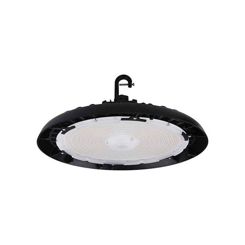 High Bay HB PFM flujo seleccionable (150W-25,500lm, 200W-34,000lm, 240W-40,800lm), color de luz ajustable (4000K, 5000K, 6500K), 0-10VDC, incluye base para PIR SENSOR (se vende por separado) de Ledvance