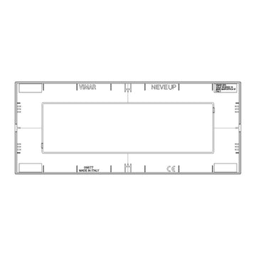 Placa Plata Mate fabricada en tecnopolímero, línea NeveUp de Vimar