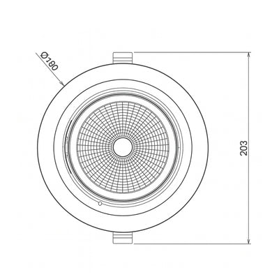 SPOTLIGHT VARIO dirigible y basculante 35W 24° luz neutra 4000K 100-277V (Ø18cm) de Ledvance