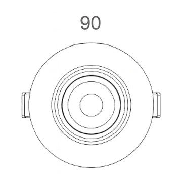 Downlight Spotlight LED 10W 36° (Ø9cm) color de luz Neutro Cálido (3000K) de Ledvance