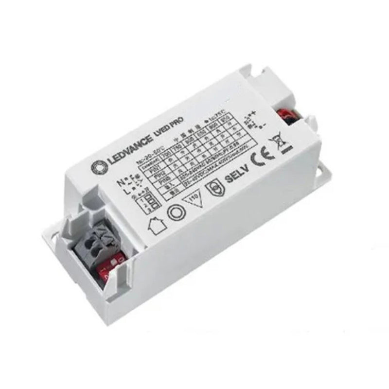 Driver CS PRO 56W Corriente Seleccionable Dip Switch (950/1000/1050/1100/1150/1200mA), 25 - 46 VDC 100-277V marca Ledvance