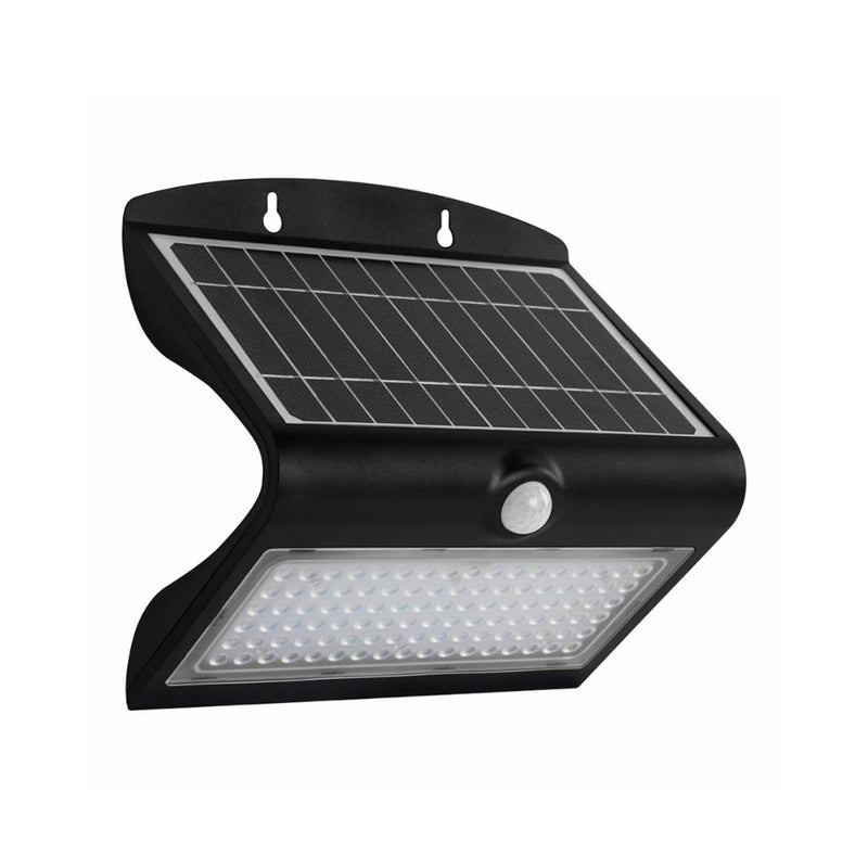 Luminario de muro SOLAR WALL LIGHT 8W 500lm luz fría (6500K) con sensor de encendido y movimiento de Ledvance