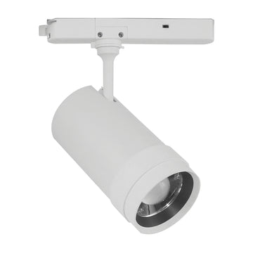 Proyecto TRACKLIGHT SPOT ZOOM 20-50°, IRC90, potencia ajustable (28/33/38W) luz neutra cálida (3000K) y neutra (4000K), opción acabado blanco o negro de Ledvance