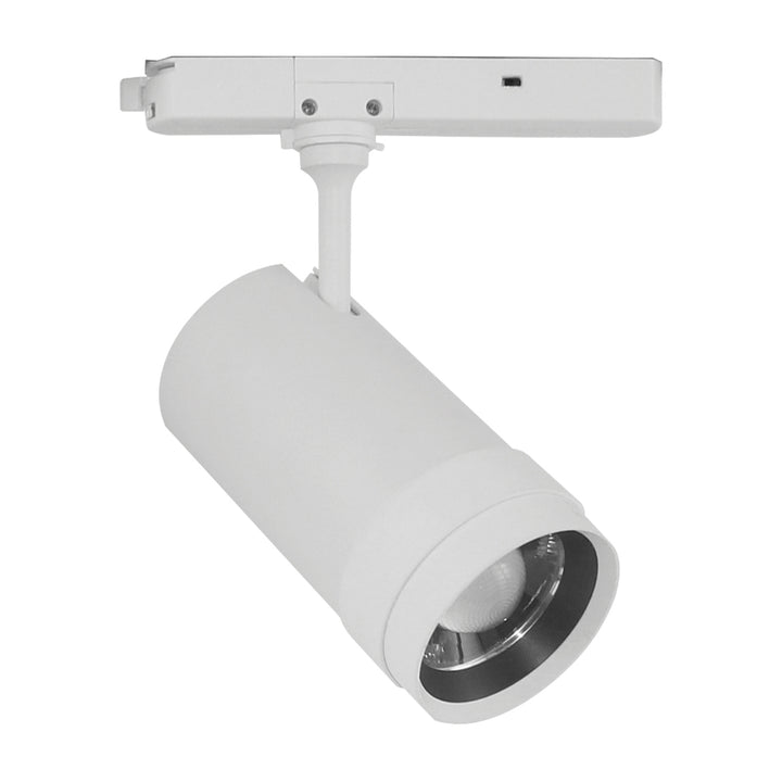 Proyecto TRACKLIGHT SPOT ZOOM 20-50°, IRC90, potencia ajustable (28/33/38W) luz neutra cálida (3000K) y neutra (4000K), opción acabado blanco o negro de Ledvance