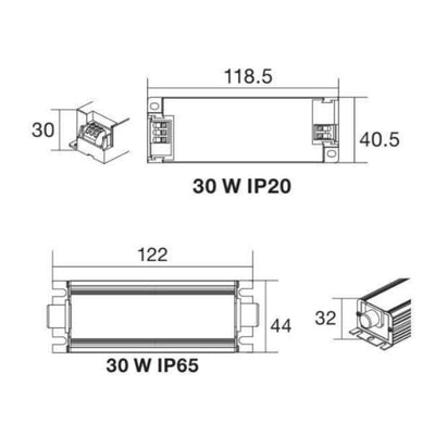 Driver CV 30w 12Vcc 100-240V IP20 marca Ledvance