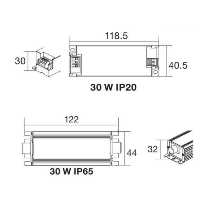 Driver CV 30w 12Vcc 100-240V IP20 marca Ledvance