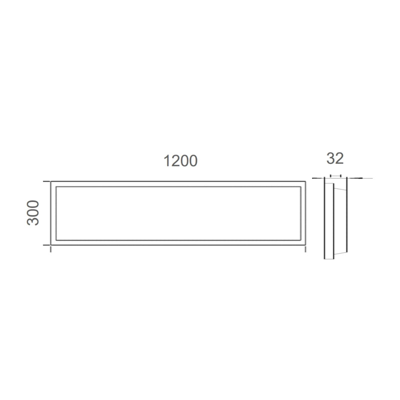Panel LED PFM 36W 30x120cm opciones color de luz (3000K, 4000K, 6500K) 100-277V de Ledvance