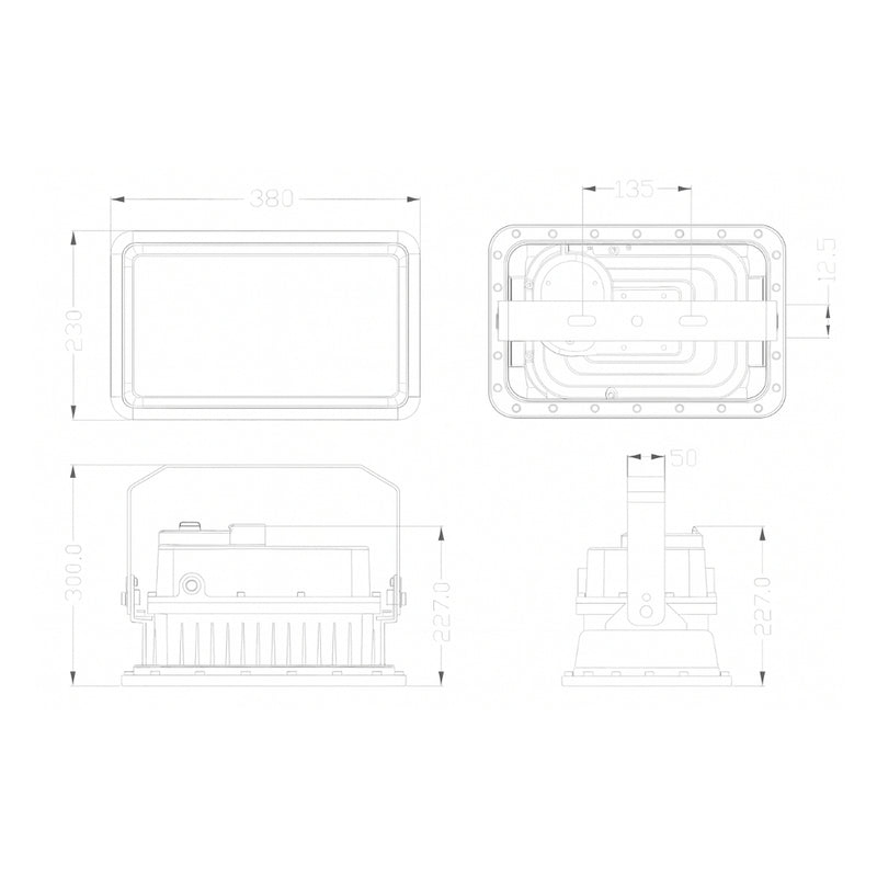 FLOODLIGHT HAZARDOUS 200W 120° 30mil lm, 5000K 100-277V / 277-480V IP66 IK08 de Ledvance
