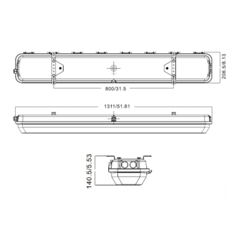 LINEAR HAZARDOUS 60W 120° 9mil lm, 5000K 100-277V / 277-480V de Ledvance