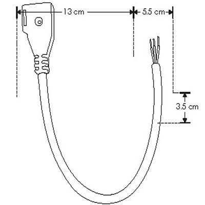 Conector con cable para tira LED NONWIRE ACTL2835CCT120R IP20 de iLumileds