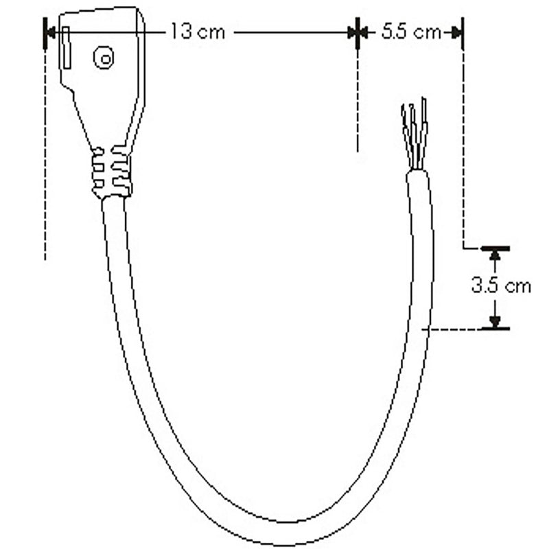 Conector con cable para tira LED NONWIRE ACTL2835CCT120R IP20 de iLumileds