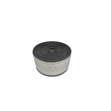 Tira LED 2835 NONWIRE 0.9cm de ancho 6W/m 127V rollo de 50m, con adhesivo, se puede montar en perfiles, atenuable para exteriores con chip de ultra-brillo opción en color de luz cortes cada 20cm de iLumileds