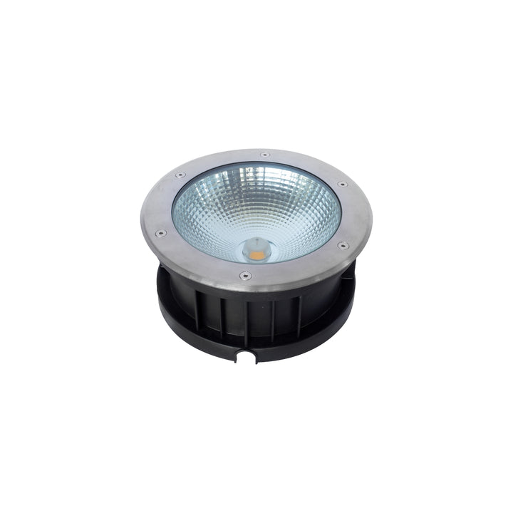 Luminario empotrar en piso ABA 30W 30° luz cálida (3000K) 100-240V, acabado aluminio de AURO Lighting