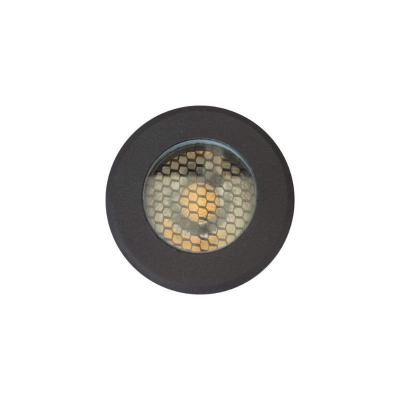 Luminario empotrar en piso bajo deslumbramiento (con louver honeycomb) MALY 5W 30° luz cálida (3000K), 100-240V, acabado negro de AURO Lighting