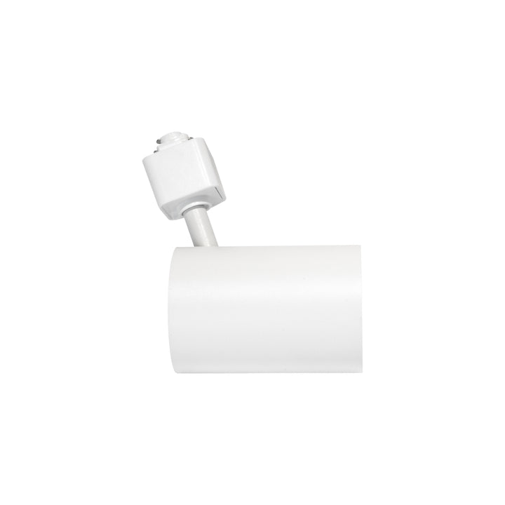 Luminario ENKEL para riel monofásico, dirigible y orientable para GU10, acabado blanco o negro de AURO Lighting.