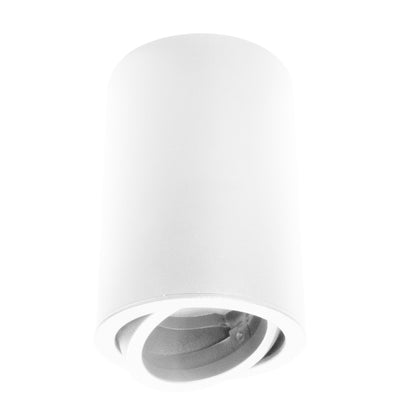 Luminario cilíndrico de sobreponer dirigible PRACTIC Ø7cm para MR16 GU10 opción de acabado blanco o negro de AURO Lighting