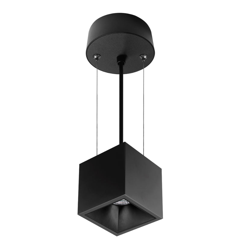 Luminario colgante AGNI SUSPENDER 18W 35° luz neutra (4000K), 100-277V, acabado negro de AURO Lighting