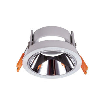 Downlight de bajo deslumbramiento acabado blanco con reflector metálico Ø8.2cm fabricado en aluminio modelo AMLA131B de AURO LIGHTING