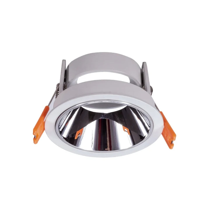 Downlight de bajo deslumbramiento acabado blanco con reflector metálico Ø8.2cm fabricado en aluminio modelo AMLA131B de AURO LIGHTING