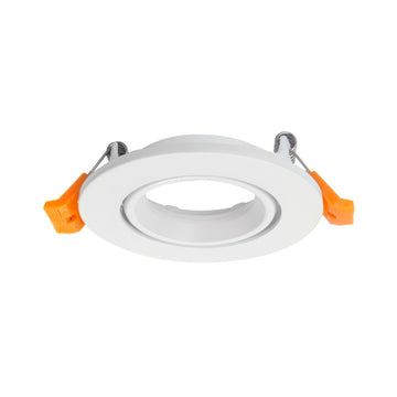 Marco redondo orientable de empotrar MASS AMLA608RB / AMLA608RN para MR16, fabricado en aluminio, acabado blanco o negro de AURO Lighting