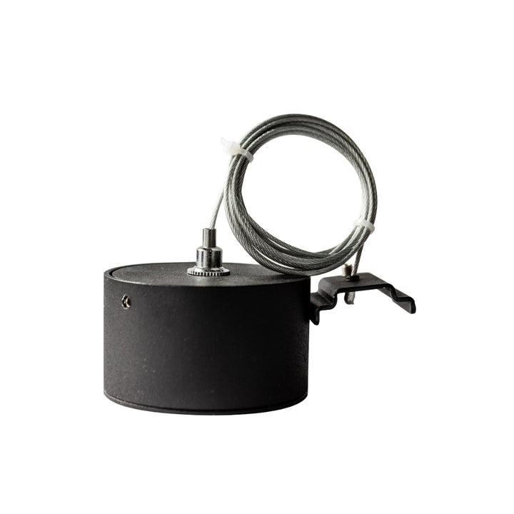 Accesorio para suspender de riel MAGNETO, acabado negro.