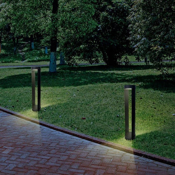 Bolardo LED Cillíndro 9W 55cm luz neutra cálida (3000K) 100-240V de ICON