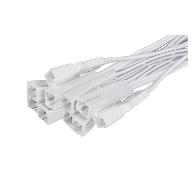 Kit de 10 conectores hembra de plástico con 10 cm de cable, para tiras LED, compatibles con fuentes de poder modelos CPGAB60W y CPGAB100W de iLumileds