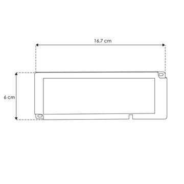 Fuente de alimentación conmutada 60W (48W máx) 24Vcc, para instalación en mobiliario, 100 - 240Vca, incluye cable de alimentación de 1m de largo con clavija de iLumileds