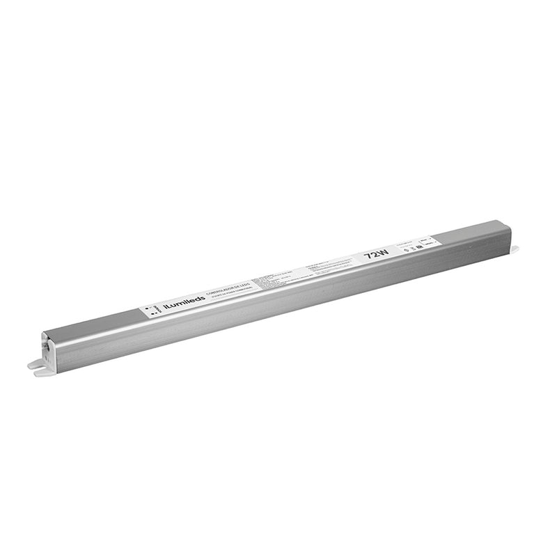 Fuente de alimentación conmutada slim 72W (57.6W) 24Vcc para exteriores (IP67) 110-264Vcc de iLumileds