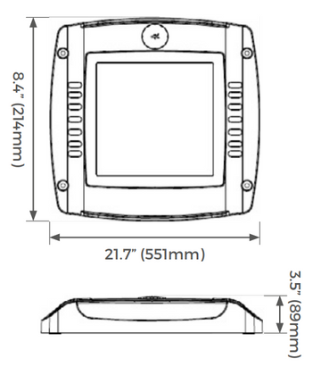 Luminario Fuel Station Canopy G4 100W luz neutra fría (5000K) 0-10V 120-277V de Luceco