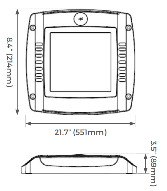 Luminario Fuel Station Canopy G4 100W luz neutra fría (5000K) 0-10V 120-277V de Luceco