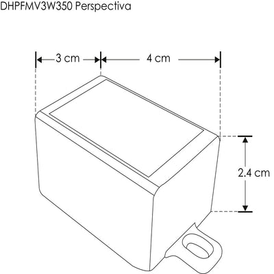 Driver corriente constante 3W 100-240Vca, 3-12Vcc 350mA FP>0.9 de iLumileds