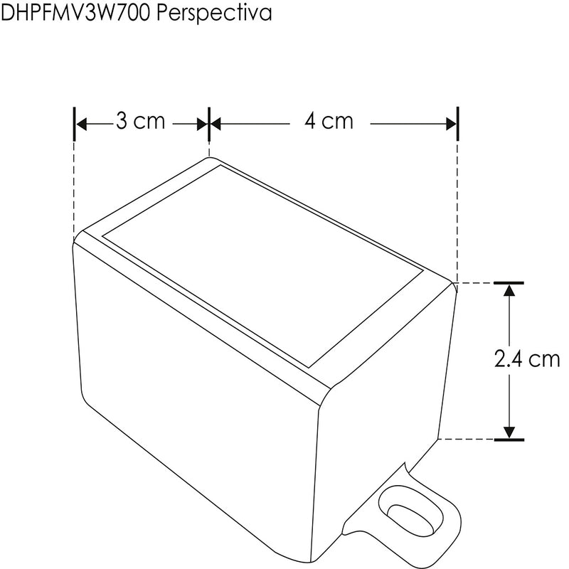 Driver corriente constante 3W 100-240Vca, 3-4.5Vcc 700mA FP>0.9 de iLumileds