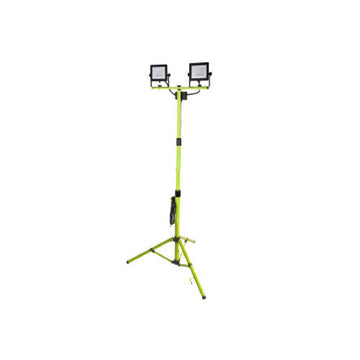 Luminario de trabajo ECO Worklight con tripíe ajustable hasta 1.71m  2 x 50W, 2 x 4,000lm 127V luz fría (5000K) de Luceco
