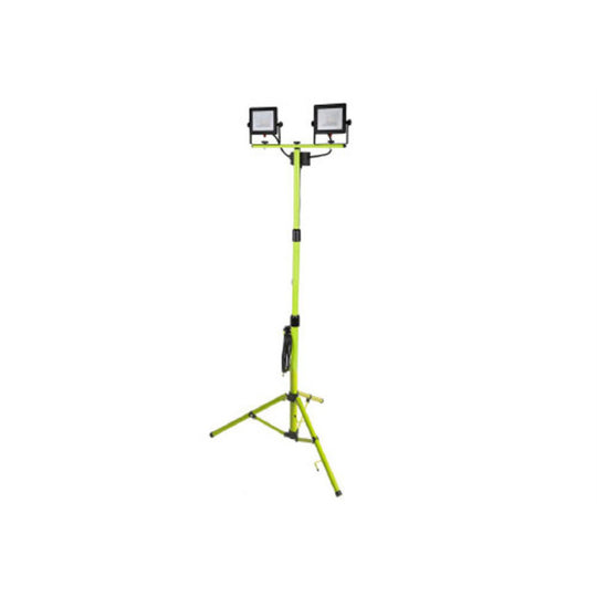 Luminario de trabajo ECO Worklight con tripíe ajustable hasta 1.71m  2 x 50W, 2 x 4,000lm 127V luz fría (5000K) de Luceco