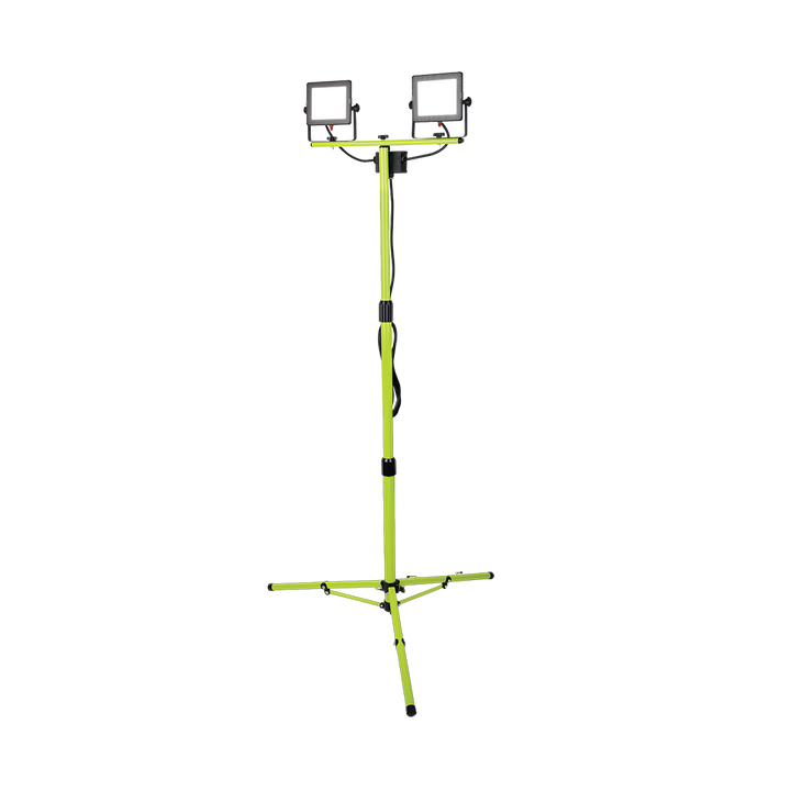 Luminario de trabajo ECO Worklight con tripíe ajustable hasta 1.71m  2 x 50W, 2 x 4,000lm 127V luz fría (5000K) de Luceco