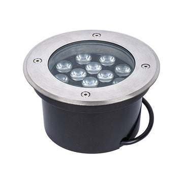 Luminario LED 12W 30° para empotrar en piso luz cálida (3000K) 85-265V de ICON
