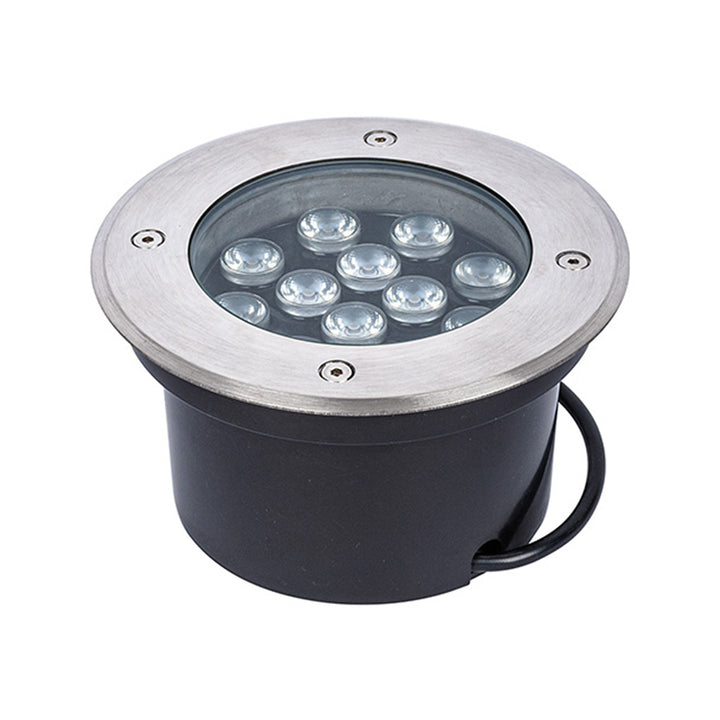 Luminario LED 12W 30° para empotrar en piso luz cálida (3000K) 85-265V de ICON
