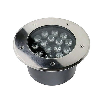 Luminario LED 15W 30° para empotrar en piso luz cálida (3000K) 85-265V de ICON
